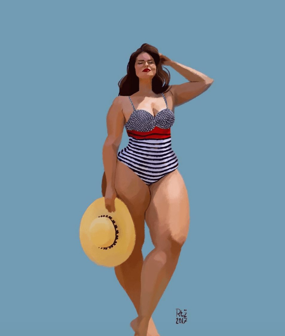 Plus Size Art: Check Out This Beautiful Body-Positive Art By Pierre Rütz!