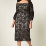 Adrianna Papell Off the Shoulder Dress