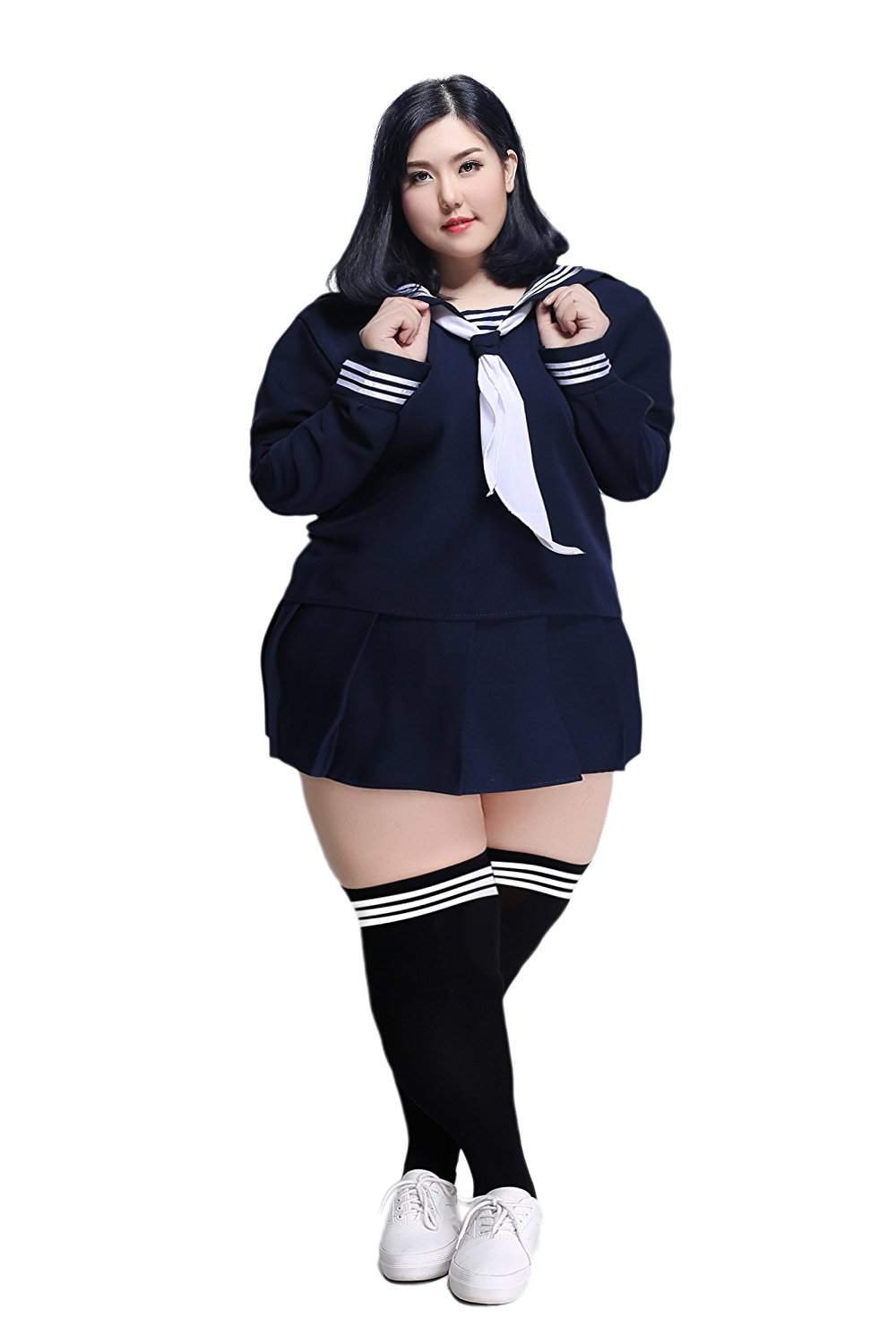 BS Anime School Uniforms Plus size Classic Navy Sailor Suits