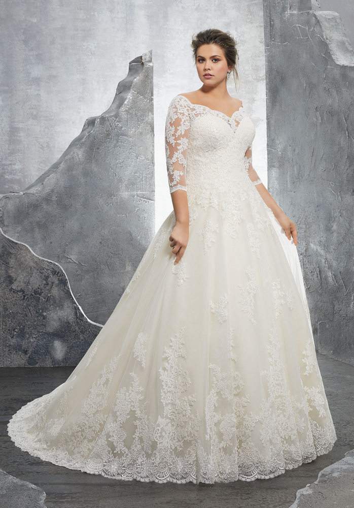 Down the Aisle in Plus  Size  Style with Julietta  by Morilee 