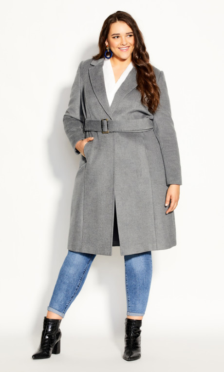Plus Size WInter Coats Belissima Wool Blend Coat