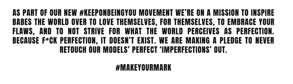 Missguided's #MakeYourMark Campaign