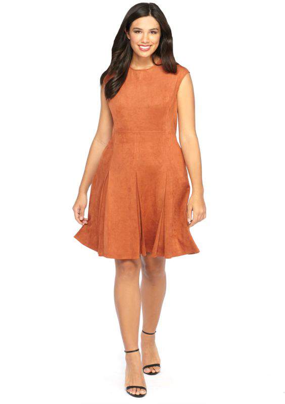 The Limited Plus Size Faux Suede Dress