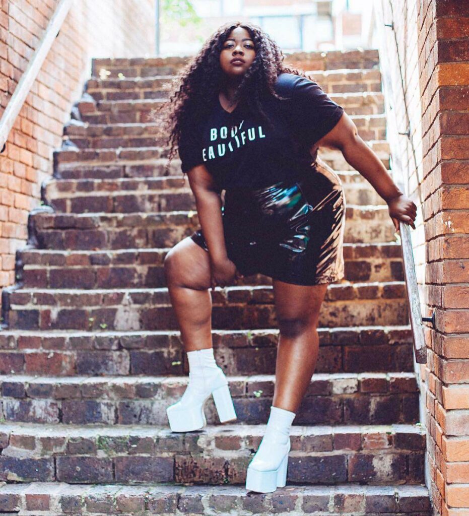 plus size blogger, Stephanie Yeboah of Nerd About Town 
