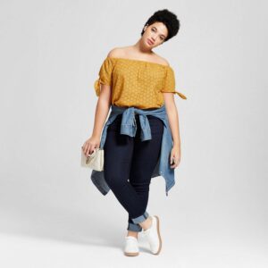 Plus Size Eyelet Off the Shoulder Top - Universal Thread