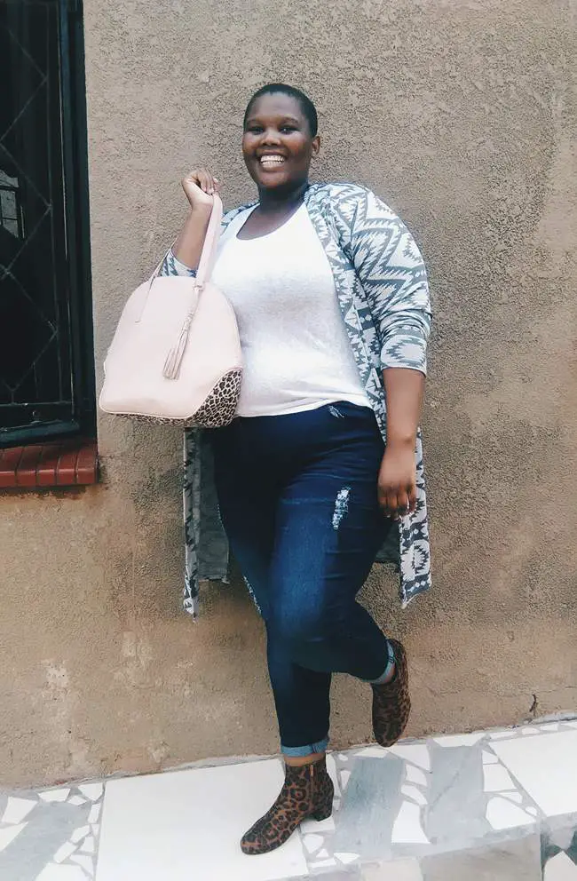 Plus size blogger Nomali from Soweto