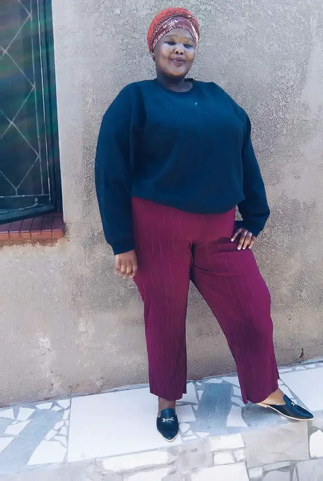 Plus size blogger Nomali from Soweto