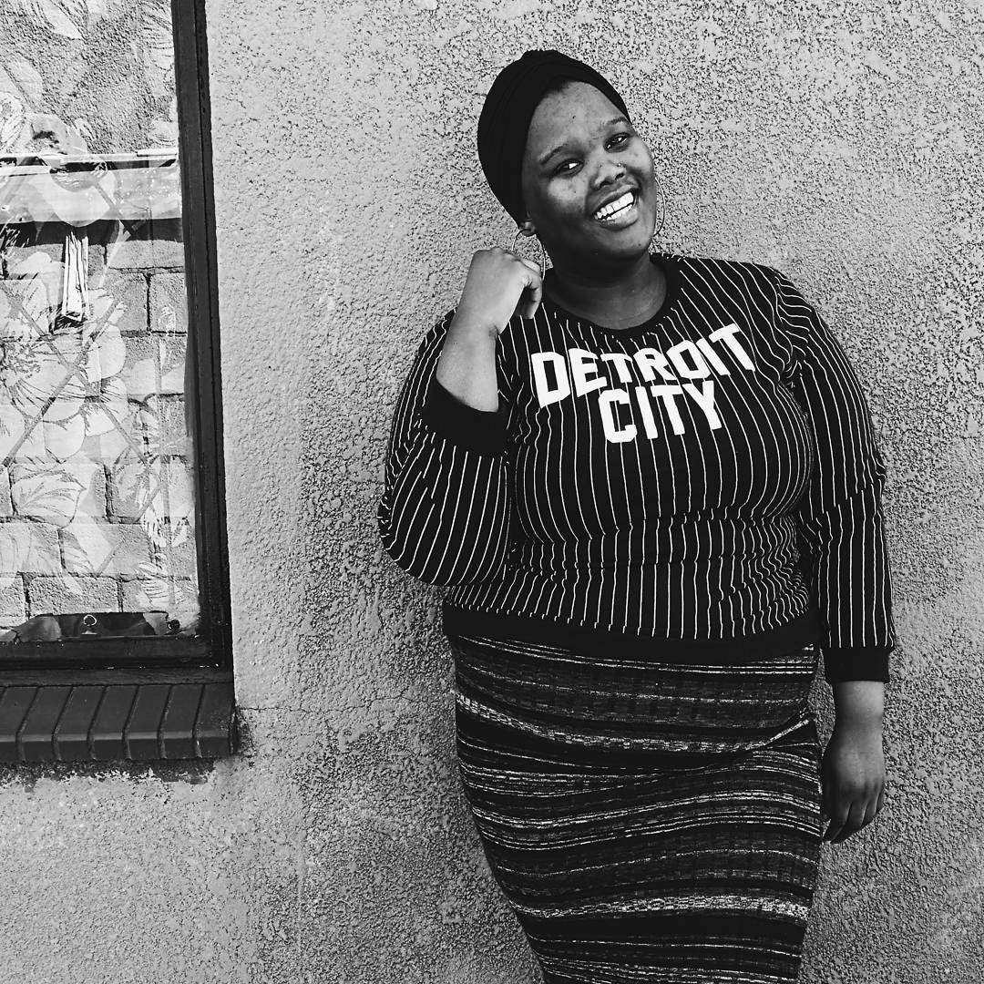 Plus size blogger Nomali from Soweto