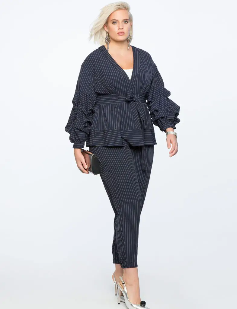 Eloquii plus size wear to work suiting 