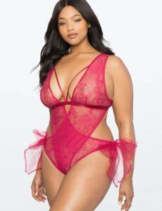 Bodysuit with Side Bows