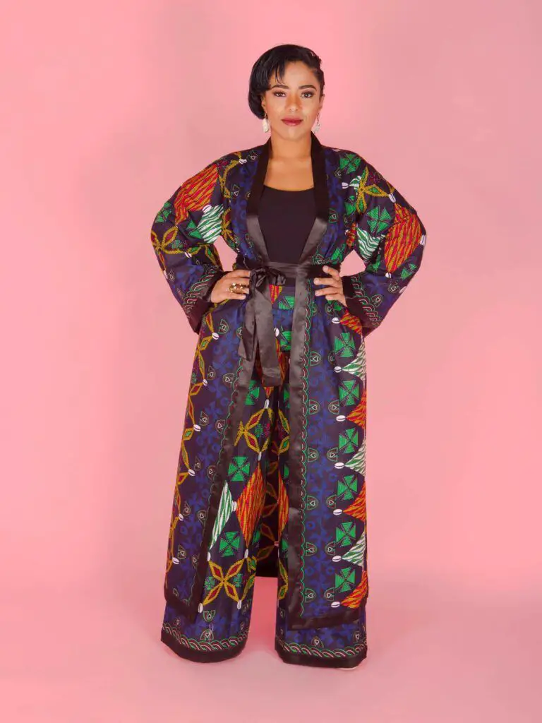 Tribe of Duomo Plus Size Turunku Kimono Set 