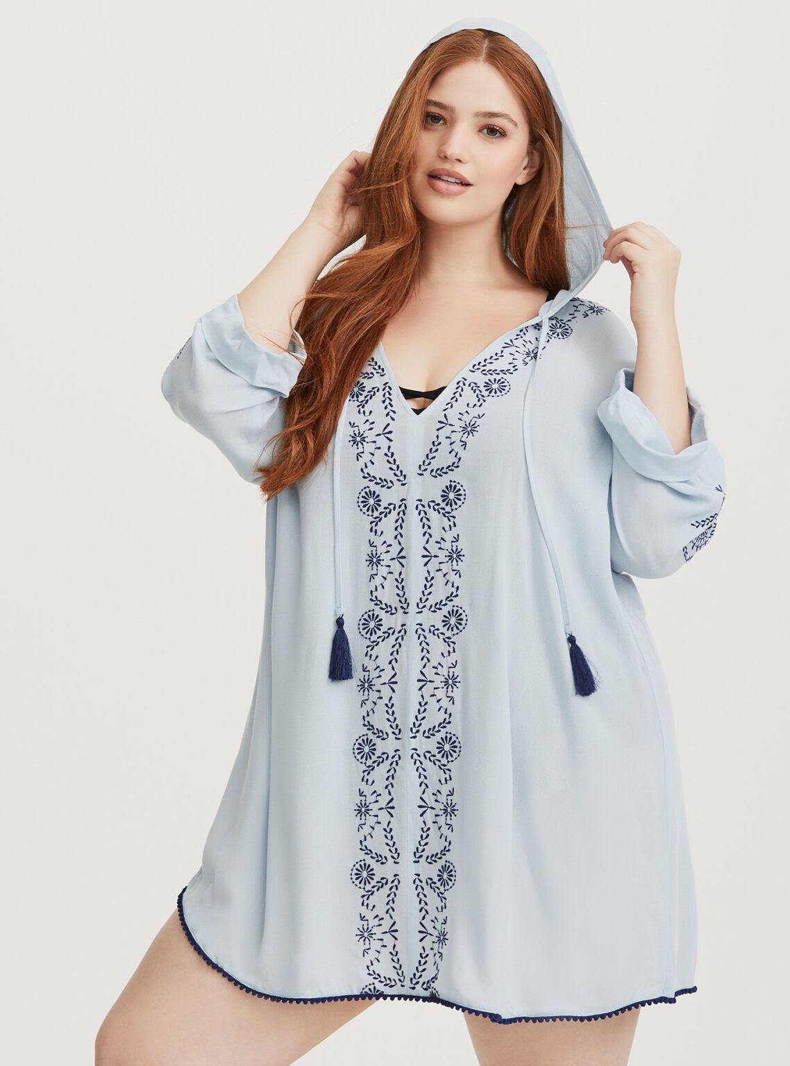 Pull à Capuche (hoodie) Brodé USS CVN-65 - Plusieurs Tailles Disponibles, Bleu, Marque Lufufu, Neuf Avec étiquettes
