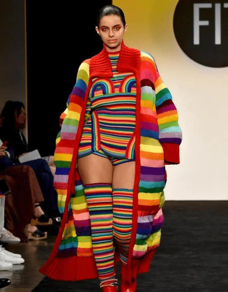 Grace Insogna channeled her own inner struggles to do something that's never been done before at the Fashion Institute of Technology (FIT)--she used a plus size model during it's exclusive fashion show. Read more about it here. 