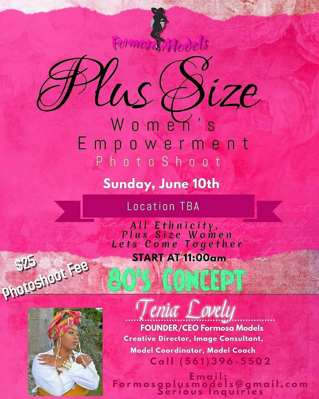 Plus Size Empowerment Photo Shoot, Plus Size Events