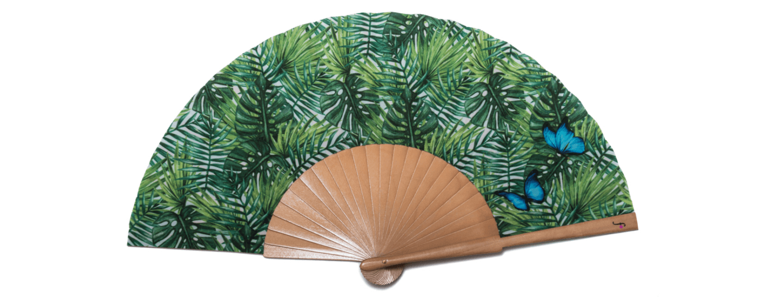Summer Must Haves- Blue Wings- Fancy Hand Fans