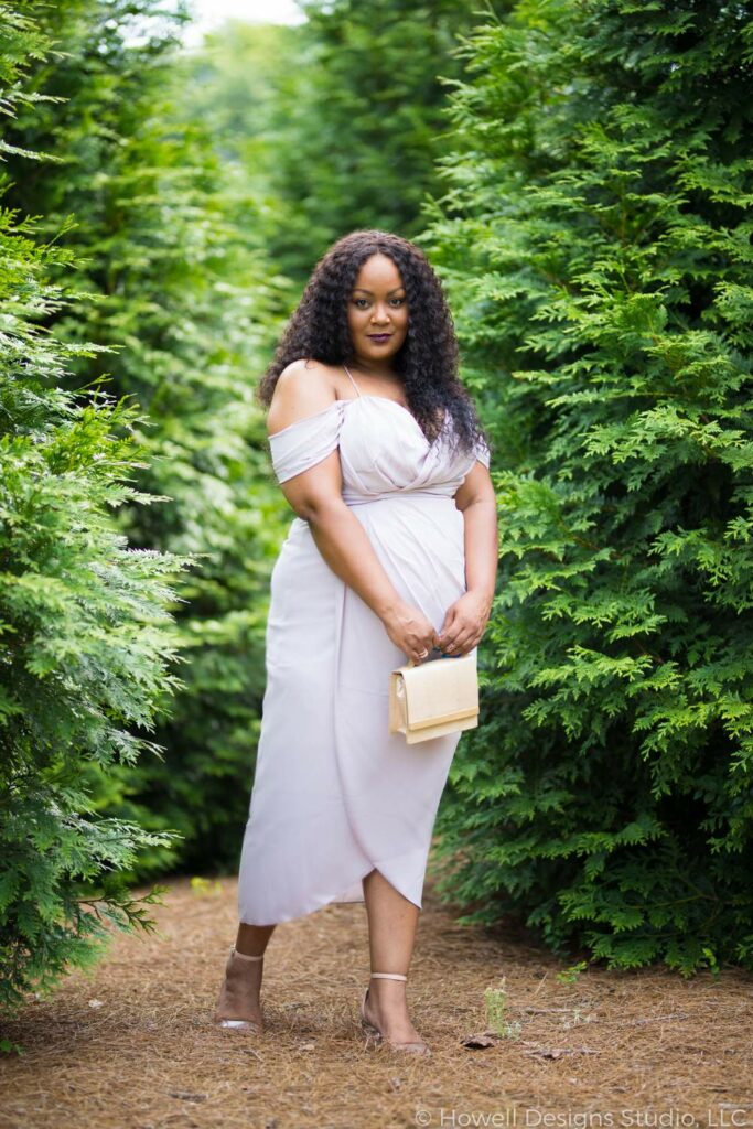Marie Denee in City Chic Plus SIze Cocktail dress
