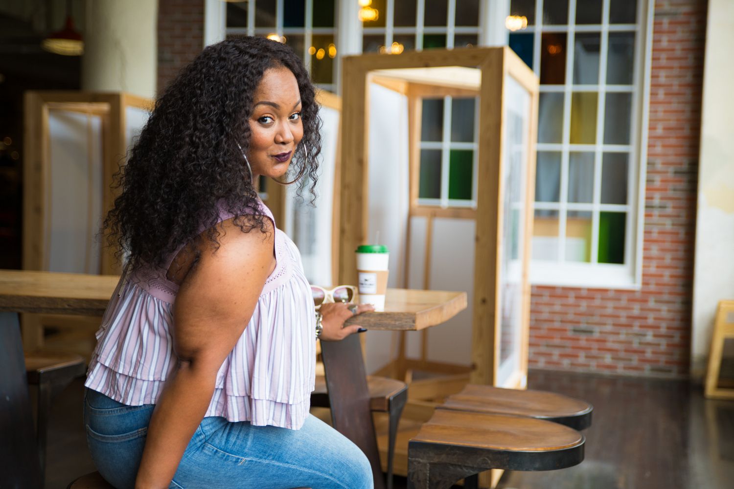 Marie Denee from The Curvy Fashionista in Soncy Plus Size Crop Top from Matching Set. Self Trust