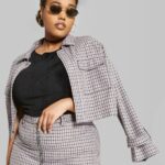 Wild Fable in Plus Sizes at Target- Wild Fable Women's Plus Size Plaid Cropped Shirt Jacket