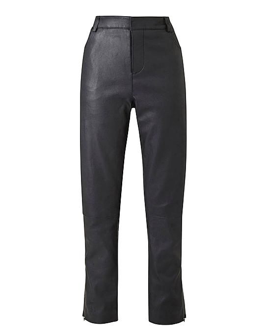 Joanna Hope Plus Size Leather Pants