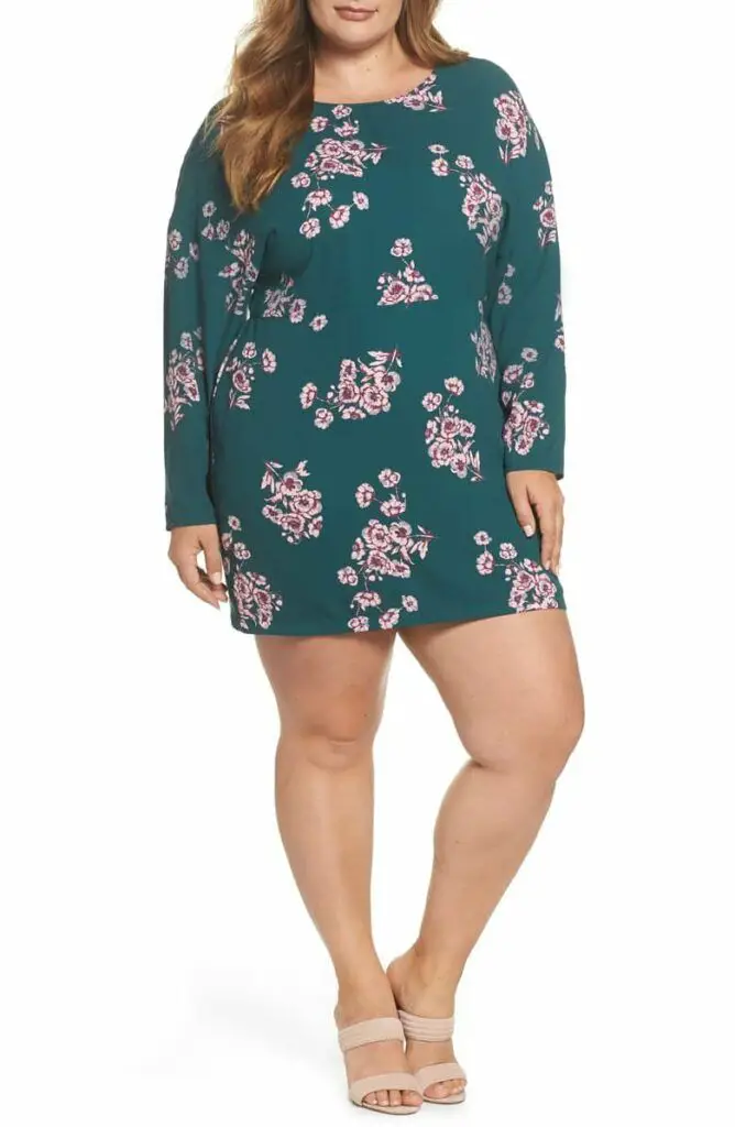 Leith Plus Size Floral Minidress