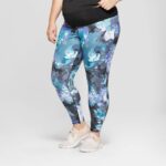 Plus Size Maternity Floral Print Active Leggings with Crossover Panel at Target