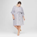 Plus Size Maternity Floral Print Woven Tulip Sleeve Dress at Target