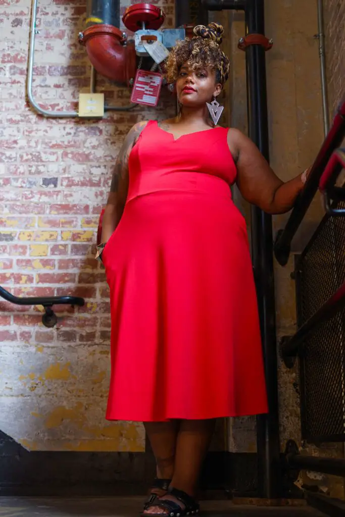 Show Me, Style Me: One Plus Size Red Dress- 3 Looks! Day Time Cute & Casual Brunch