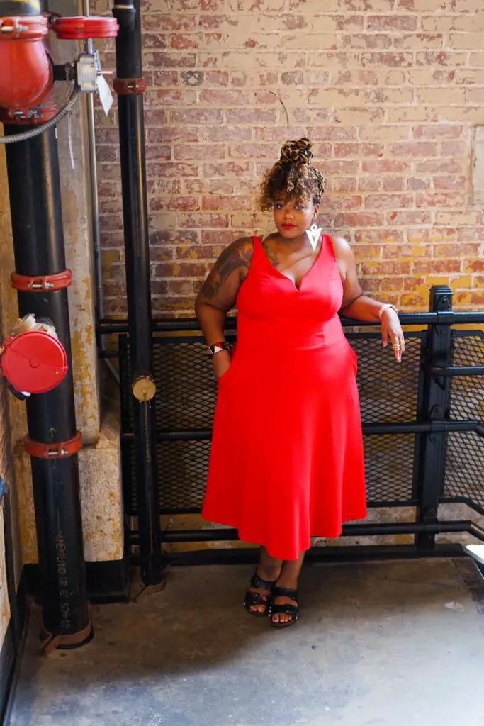 Show Me, Style Me: One Plus Size Red Dress- 3 Looks! Day Time Cute & Casual Brunch