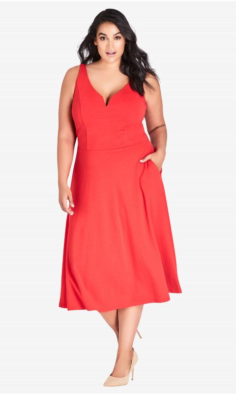 Show Me, Style Me: One Red Plus Size Dress- 3 Looks!