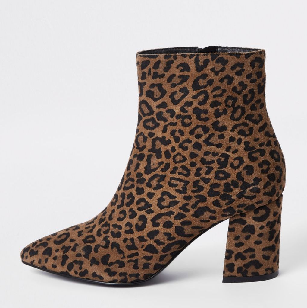 13 Must Rock Wide Width booties for the Fall- Brown wide fit leopard print ankle boots
