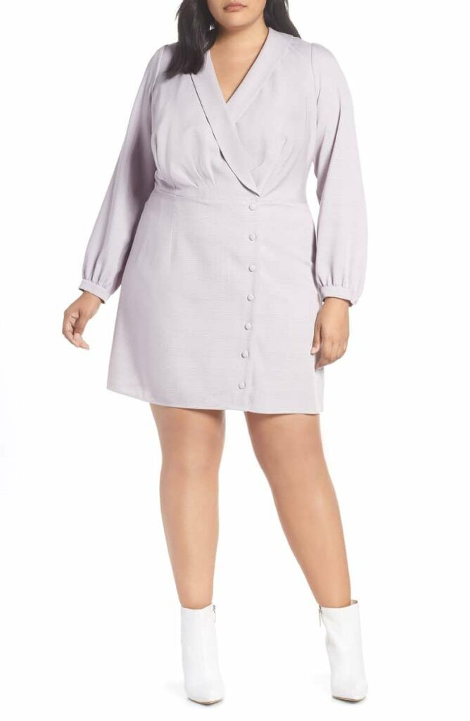 Wayf Plus Size Rozy Glen Plaid Minidress