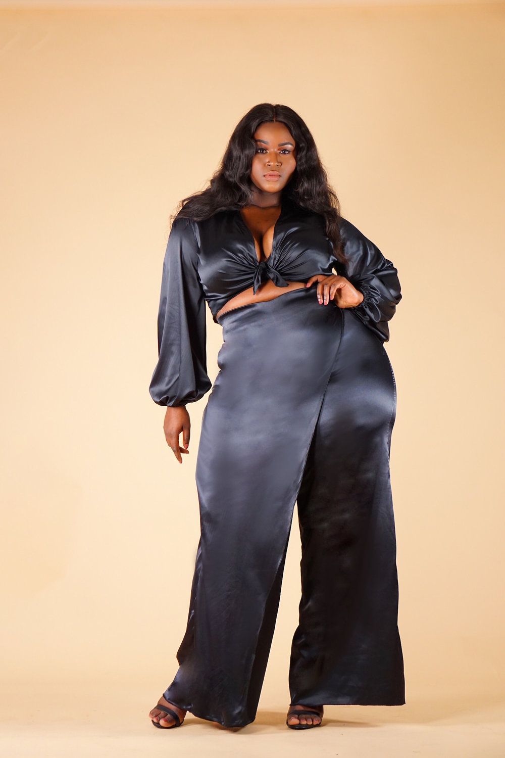 Christian Plus Size Indie Designer- Omeshun Satin Collection