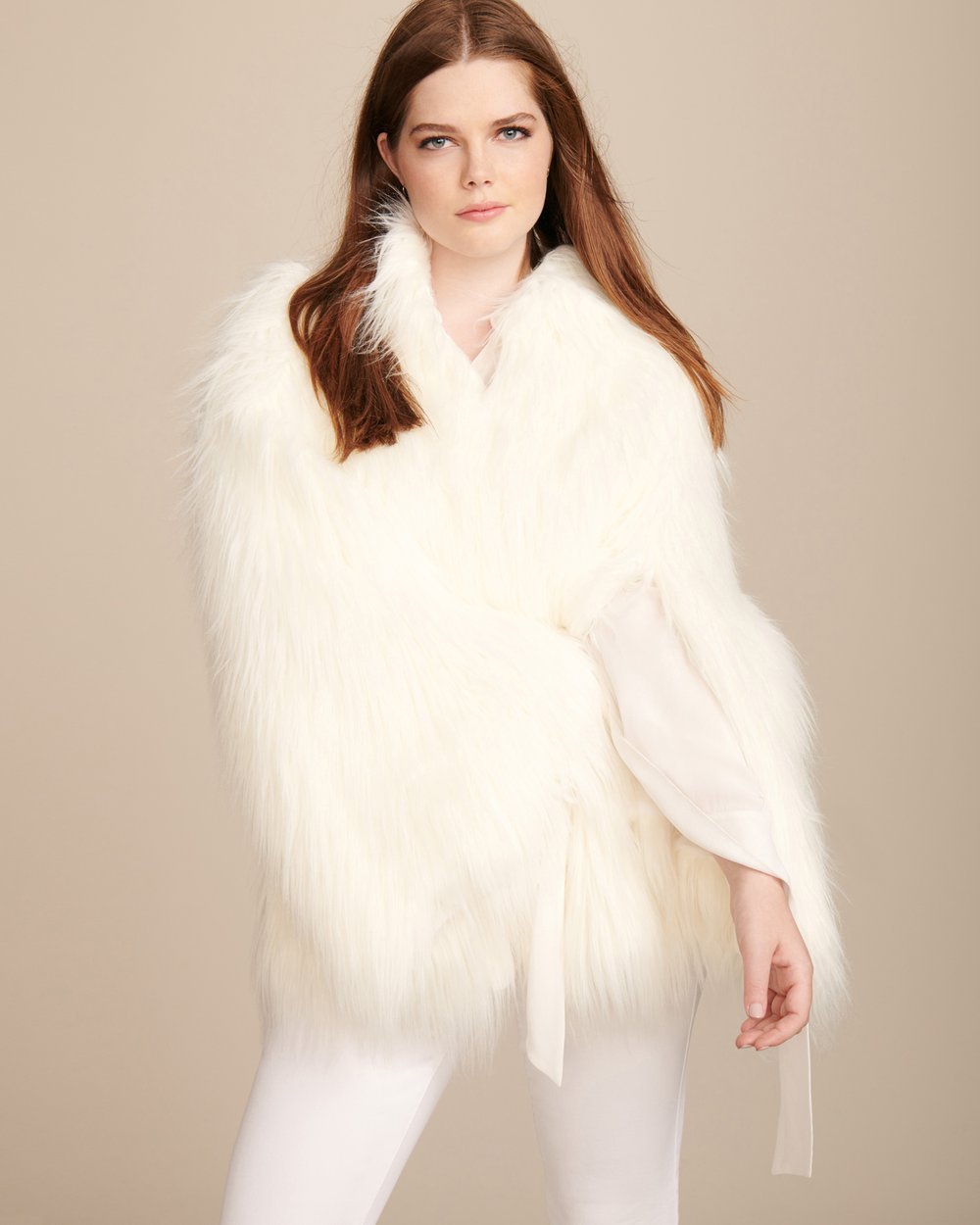 Luxury Plus SIze Fashion Finds at 11 Honore: HOUSE OF FLUFF Convertible Plus Size Cape Coat
