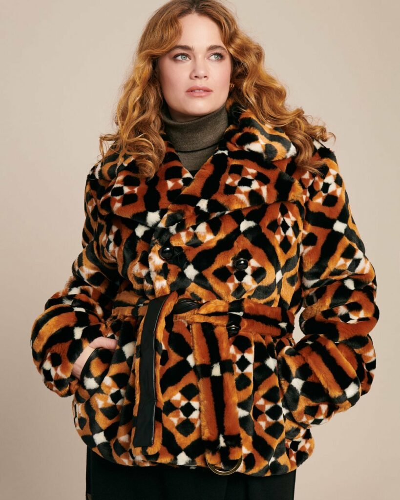 Luxury Plus SIze Fashion Finds at 11 Honore: MARY KATRANTZOU Oates Plus Size Coat with Faux Fur