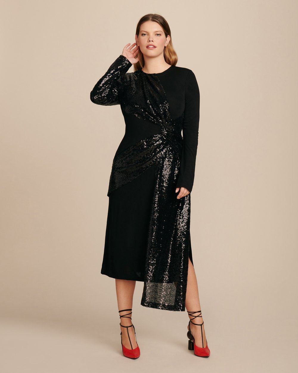 Luxury Plus SIze Fashion Finds at 11 Honore: PRABAL GURUNG Shilu Twist Front Plus Size Dress