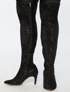 35+ Fall Wide calf boots to rock now- Sequin Amelia Over The Knee Boot
