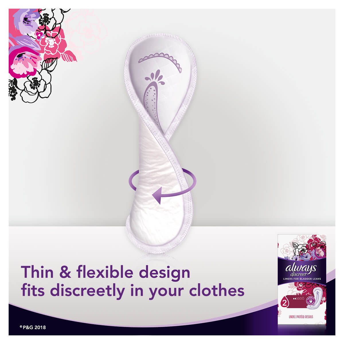 Always Discreet Liners Incontinence SI02