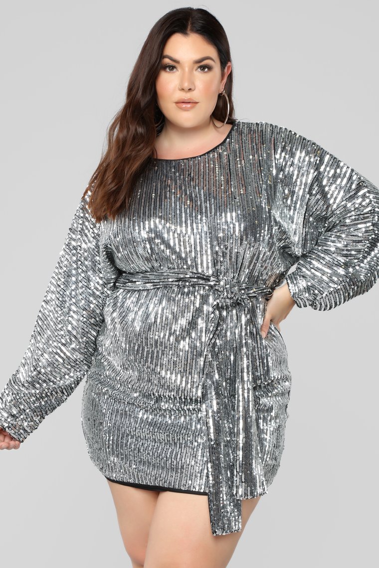 The Best Plus Size Sequins Finds for New Yea's Eve: Where's The Party At Sequin Dress