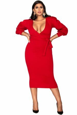 15 Fly Plus Size Red Dress Options for Valentine’s Day