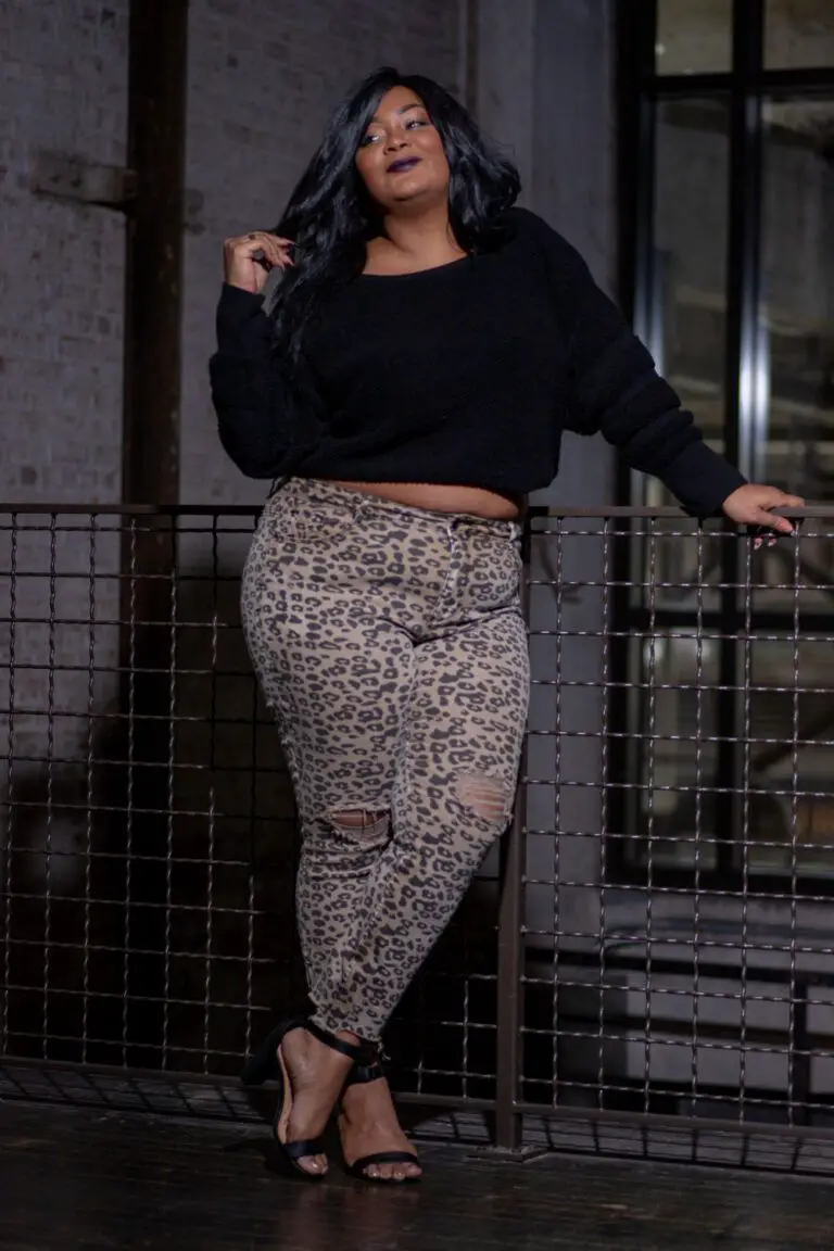 Plus Size Leopard Jeans at Fashion to Figure (2)