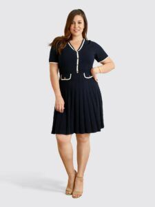 Draper James Launches Plus Sizes- Short Sleeve Sweater Dress