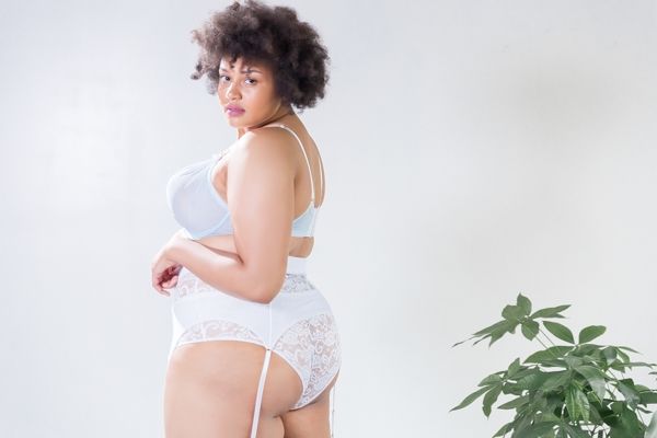 Figleaves Curve Adore Lace Underwear In White