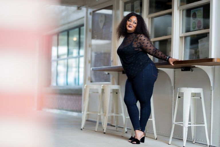 Valentine’s Date Night Plus Size Denim Style with Lane Bryant