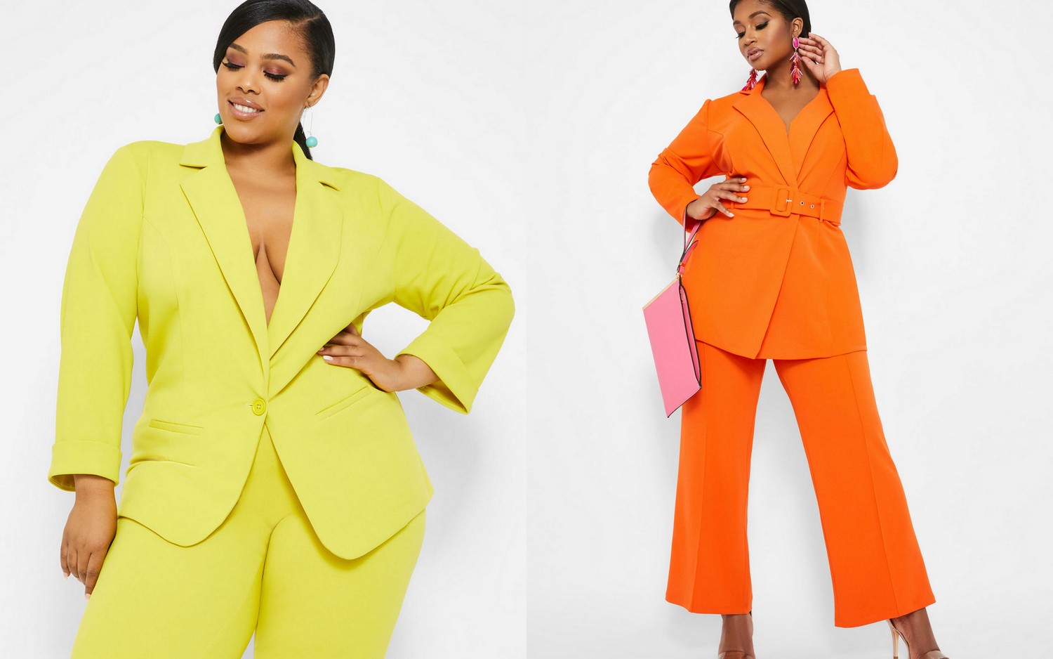 8 Must Have Bright Colored Plus Size Pantsuits For Spring  #FashionTrendsPlusSize