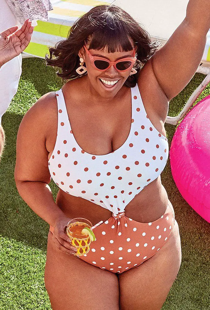 GABIFRESH X SWIMSUITS FOR ALL DOTTED WHIRLWIND MONOKINI