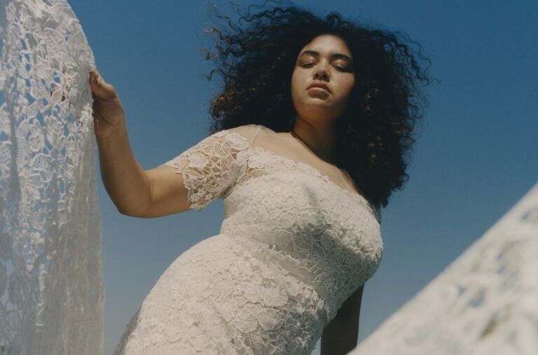 Modern Plus SIze Bridal from Floravere