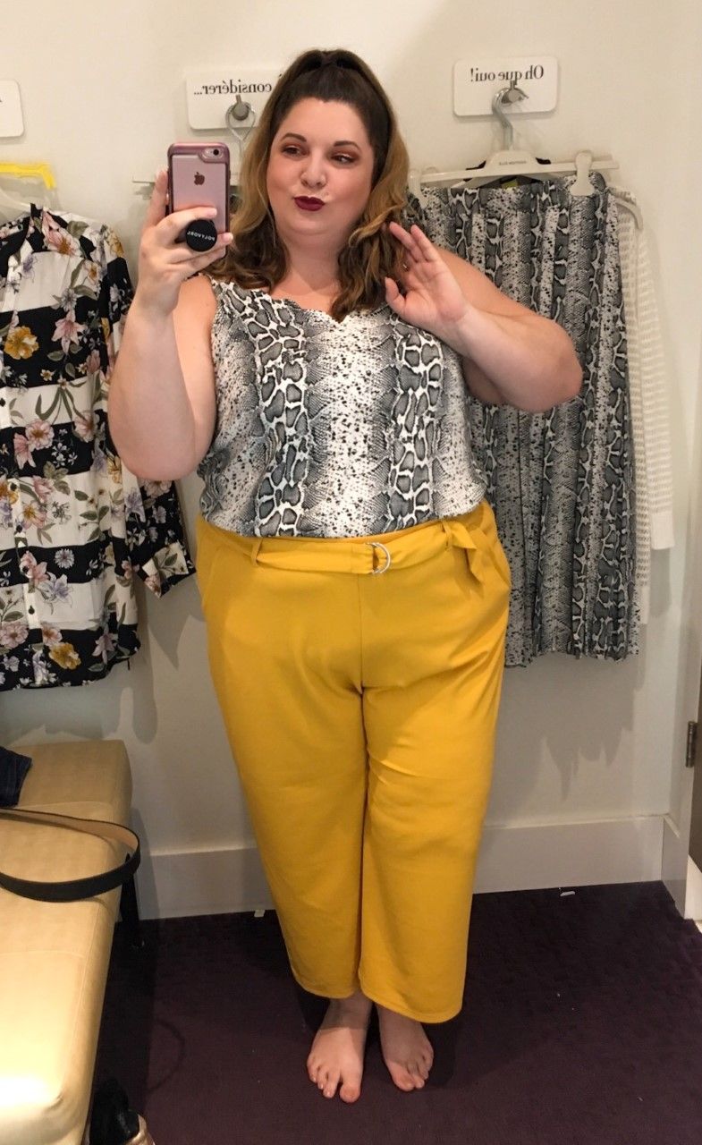 Plus size blogger, EMily Roy visits the new Addition Elle Store