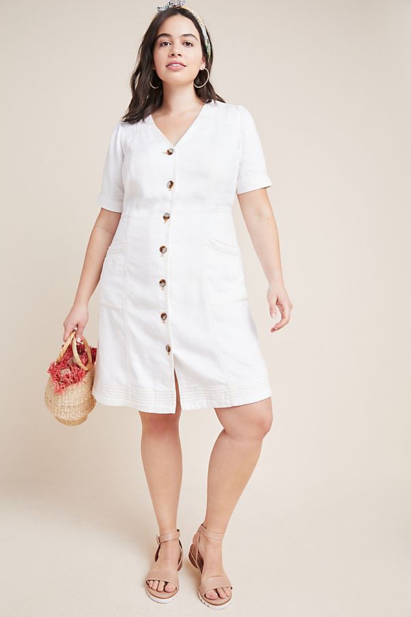 Pilcro Button-Front Dress
