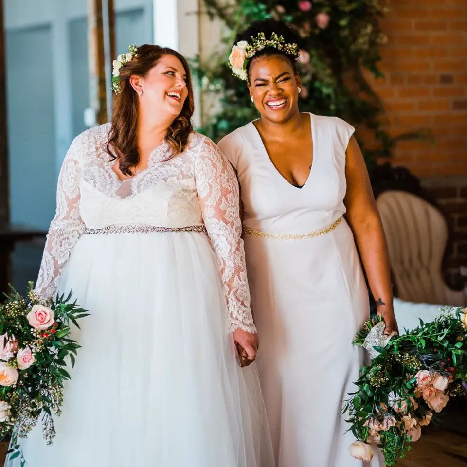 13 Two-In-One Plus Size Wedding Gowns (We LOVE a Big REVEAL