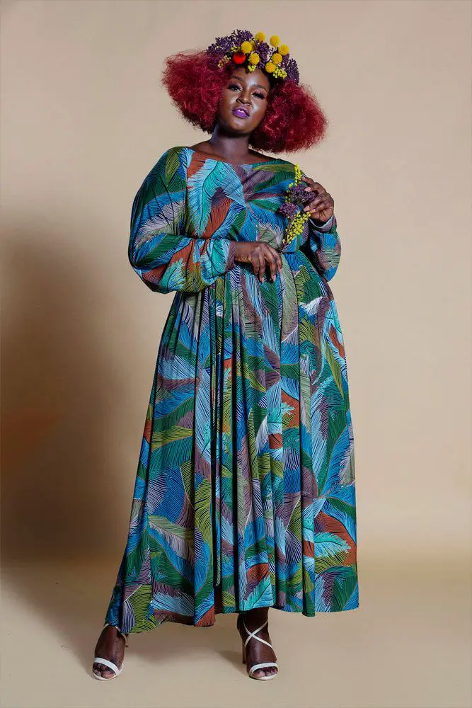 Jibri Fall 2019 Collection- JIBRI FALL PRINT MAXI DRESS